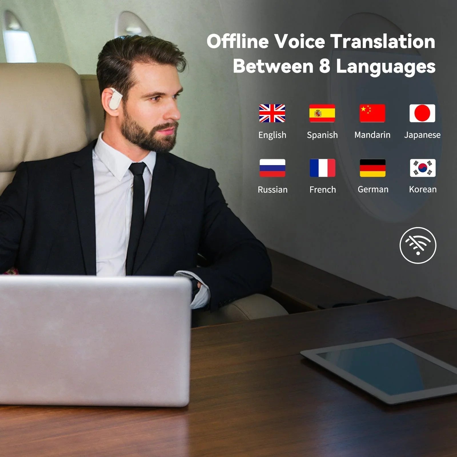 Wooask® M9 Open Ear Language Translator Earbuds - WOOASK