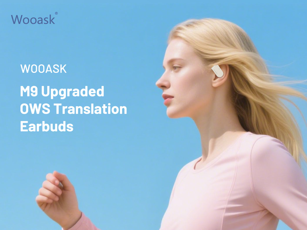 Wooask® M9 Open Ear AI Language Translator Earbuds – WOOASK