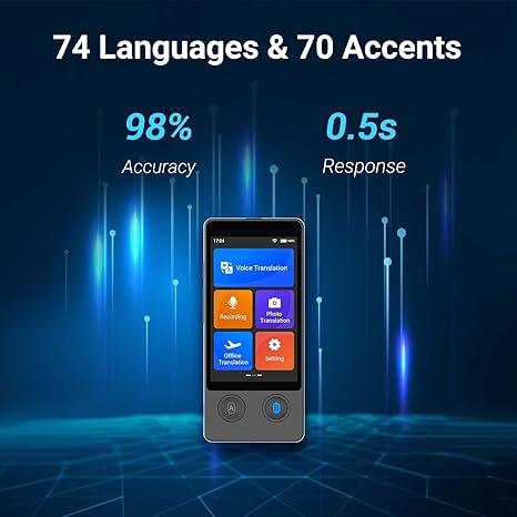 Wooask® W12 Offline AI Language Translator Device - WOOASK