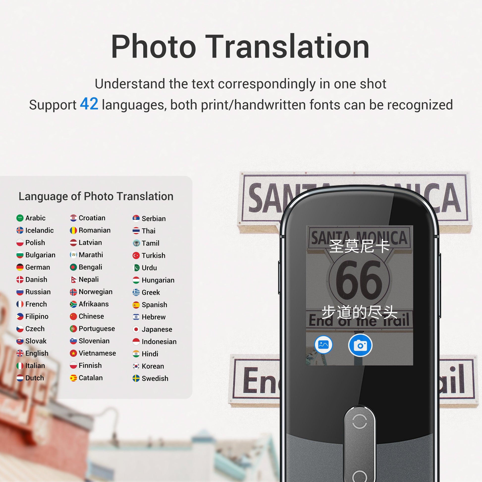 Wooask® W09 Offline AI Language Translator Device - WOOASK