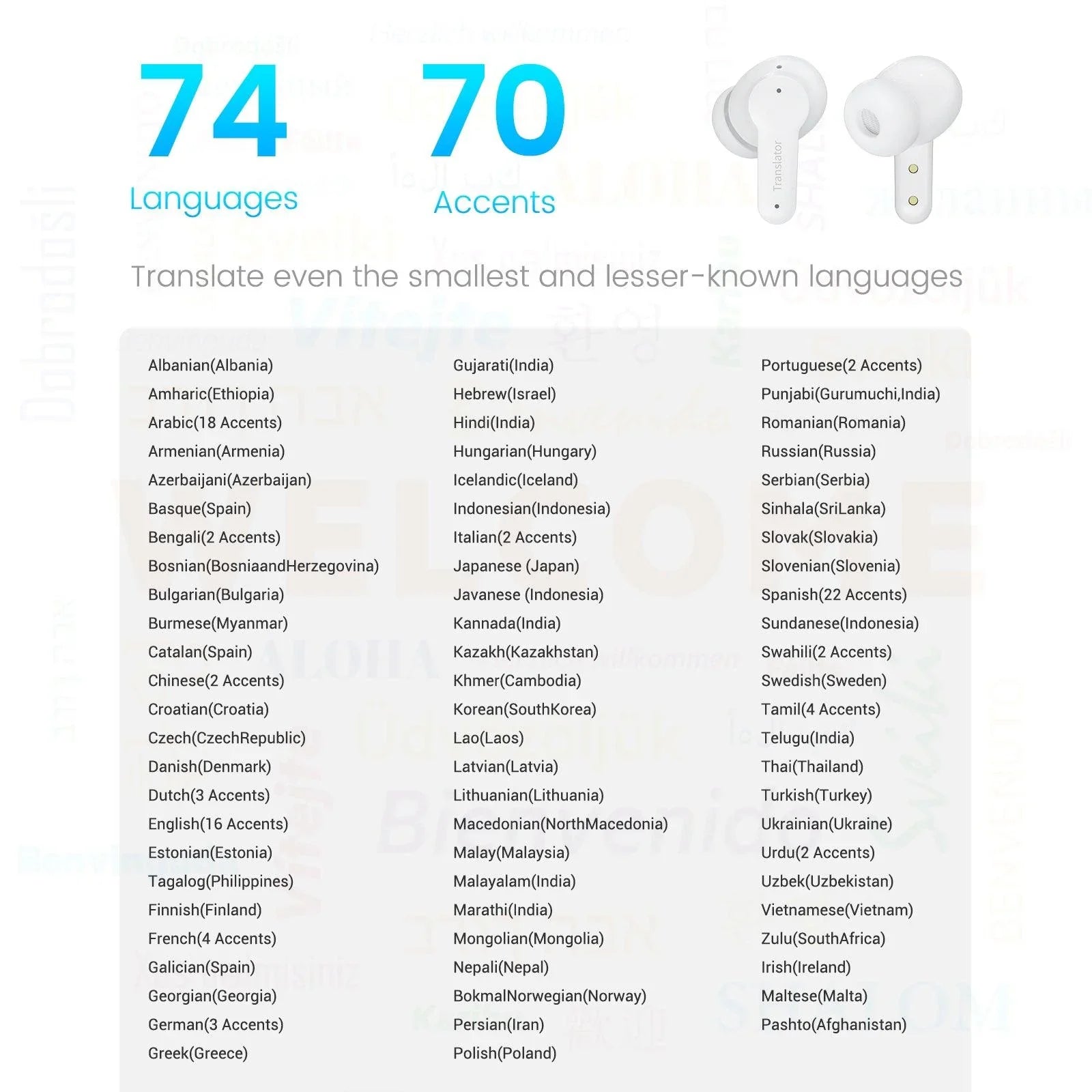 Wooask M3 AI Off Online Language Translator Earbuds WOOASK wooask-m3-ai-off-online-language-translator-earbuds-wooask