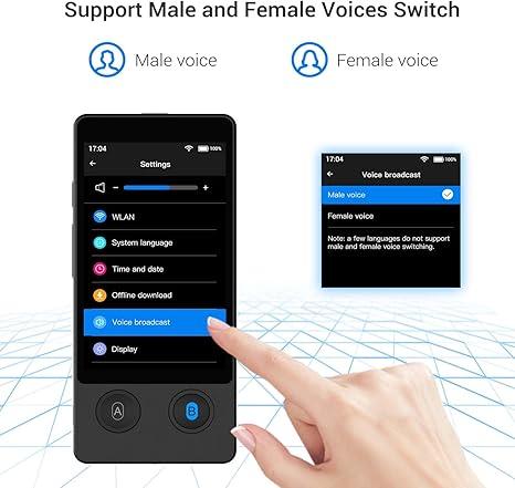 Wooask® W12 Offline AI Language Translator Device - WOOASK