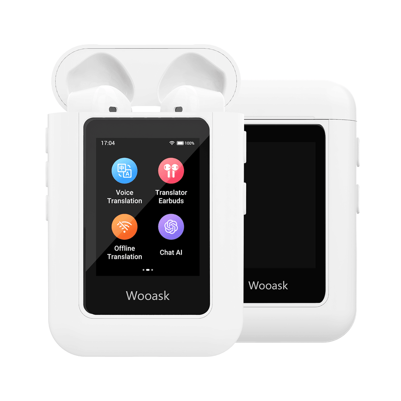 Wooask® A8 AI Language Translator Earbuds Powered by ChatGPT - WOOASK