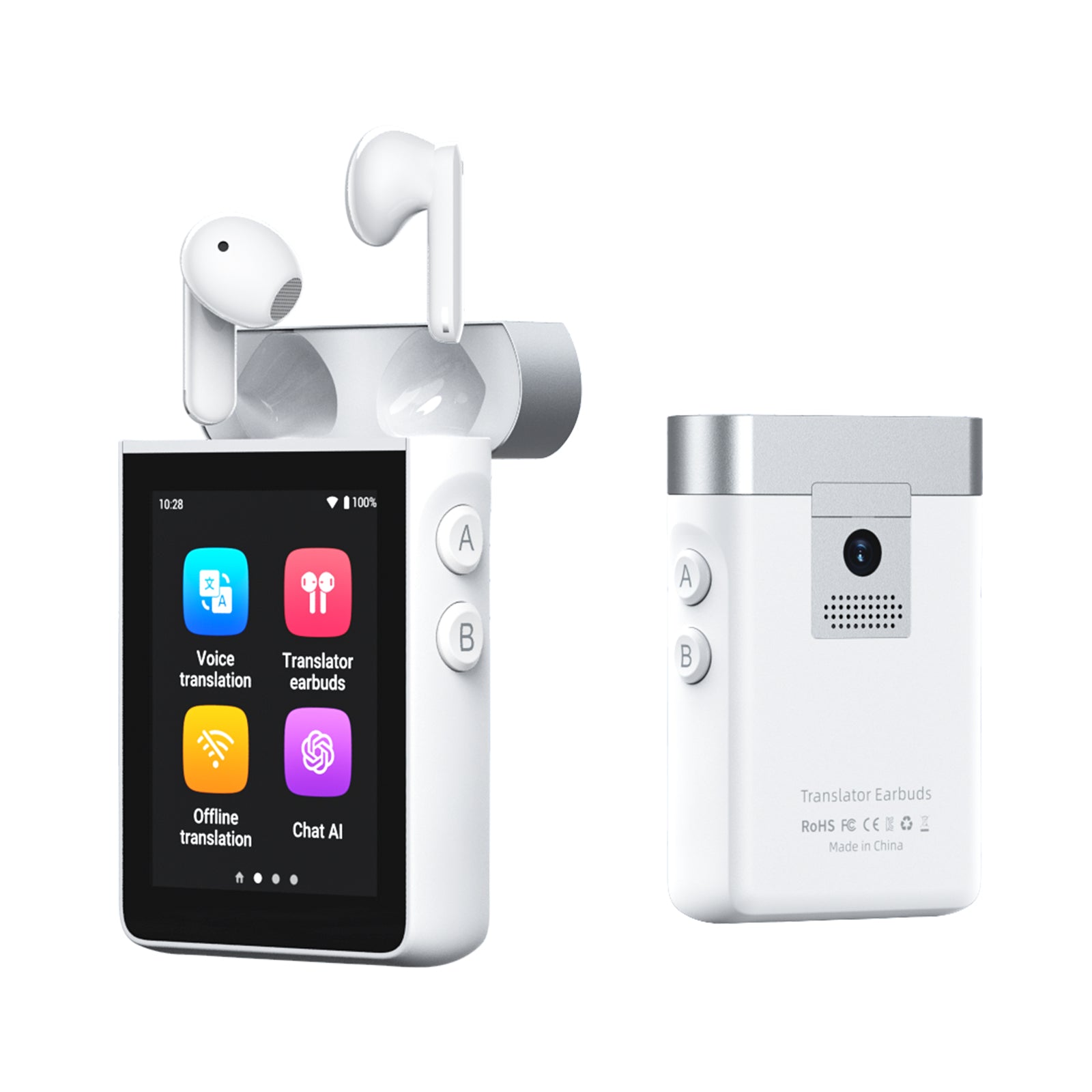 Wooask® A9: 4G Standalone Translator Earbuds with ChatGPT