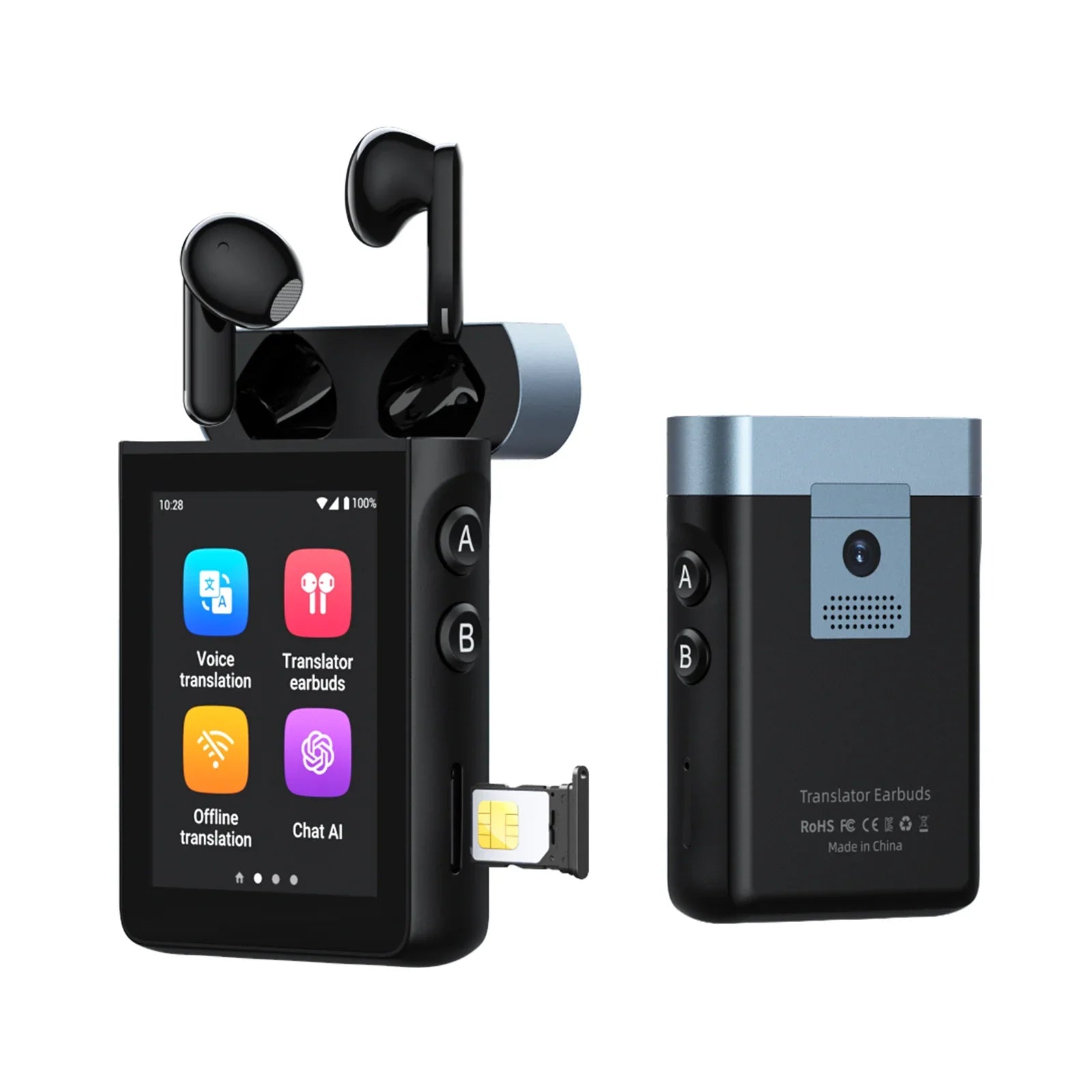 Wooask® A9: 4G Standalone Translator Earbuds with ChatGPT